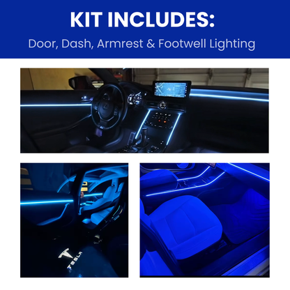 Wahnsinniges Car-Glow-Upgrade 🚗💡 USB-betriebene Ambient-Lichtfasern, die das Fahren bei Nacht in ein ganz neues Erlebnis verwandeln