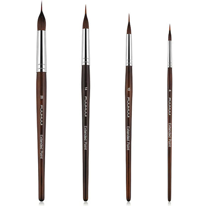 Fuumuui Professional Sable Pinsel mit verlängerten Spitzen