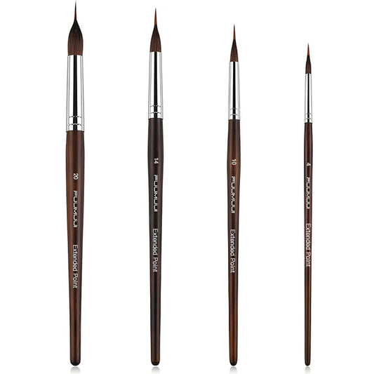 Fuumuui Professional Sable Pinsel mit verlängerten Spitzen