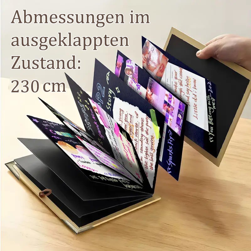 ✨Der Erinnerungsbewahrer: 230 cm Faltbares Scrapbook-Album 📚