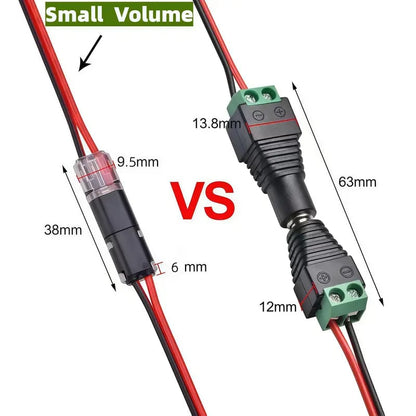 Doppeldraht-Steckverbinder Led-Lichtleisten-Steckverbinder 2 Pi