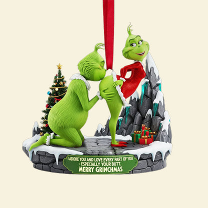 🎄 Unartiges grünes Paar-Ornament – Weihnachtsgeschenk 💚