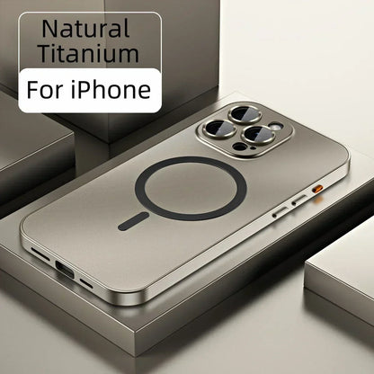 Einfache magnetische Handyhülle aus Metall für das iPhone