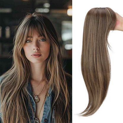 Makelloses, langgestuftes Haarteil für Damen – natürliches Volumen, ultradünne Basis, sofortiger Chic, jugendlicher Look