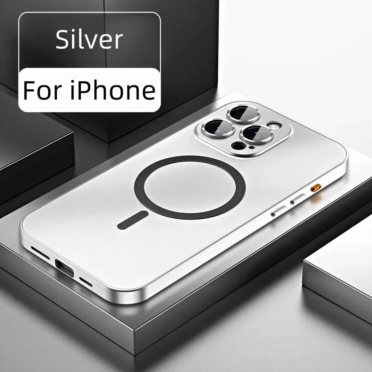 Einfache magnetische Handyhülle aus Metall für das iPhone