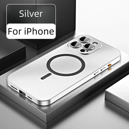 Einfache magnetische Handyhülle aus Metall für das iPhone