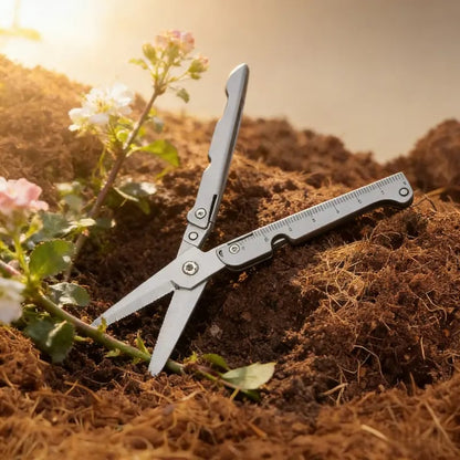 ✂️ 2-in-1 Faltbare EDC-Schere mit integriertem Lineal