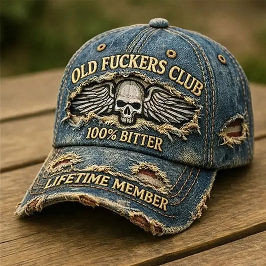 🧢Old F*ckers Club – Vintage-Baseballkapp