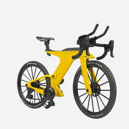 Sammlerstück: Mountainbike-Modell aus Metalllegierung mit Vorder- und Hinterradfederung