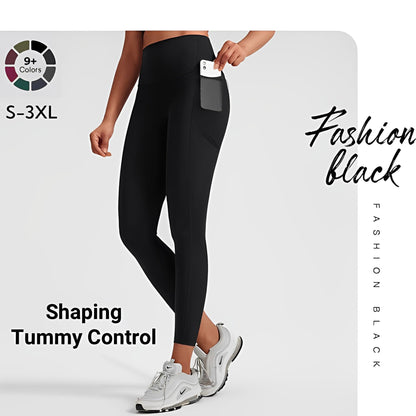 🎁Letzter Tag: 49 % Rabatt!🔥Hochgeschnittene Leggings mit Bauchkontrolle und Figurformung für Workouts