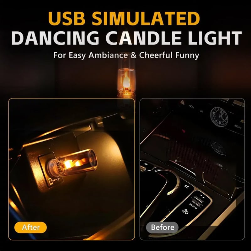 🔥USB-Lampe mit realistischer Flamme