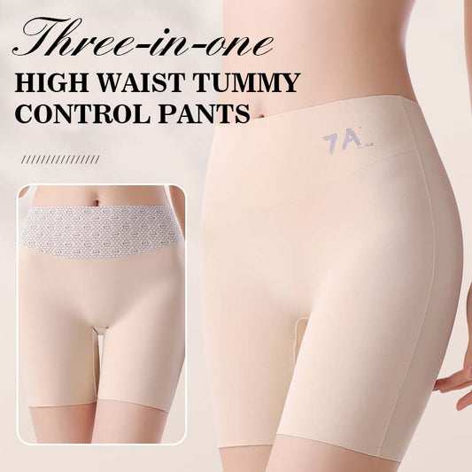 Damen-Unterwäsche aus Eisseide mit hoher Taille und Bauchkontrolle