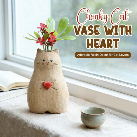 Chonky Cat Vase mit Her