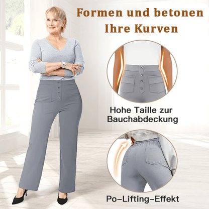 🔥GROSSER VERKAUF-49% RABATT🔥Lässige Damen Stretch-Hose mit hoher Taille