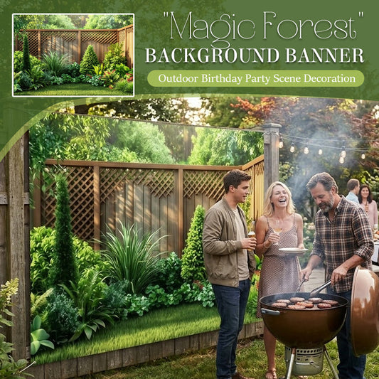 🌲🌸 Verwandle deinen Garten in einen Zauberwald – ein Banner, unendliche Schönheit! ✨