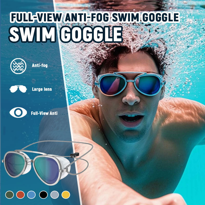 🌊 180° Panorama Anti-Beschlag Schwimmbrille für Erwachsene – Auslaufsicher, Weitwinkel-Sicht, Komfort-Silikon, Schwimmbrille für Training, Pool & Freizeit
