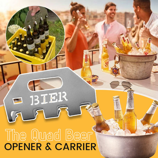 Der Quad-Bieröffner & -Träger