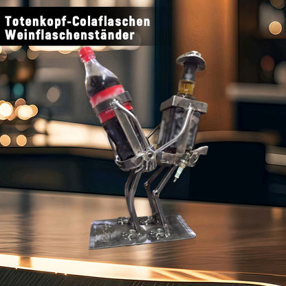 Totenkopf-Colaflaschen-Weinflaschenständer