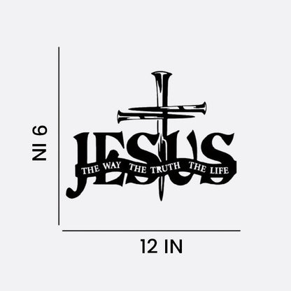 (🎁Letzter Tag 49 % RABATT)🔥Wandkunst mit Jesus- und Kreuz-Design – ⌛Limitierte handgefertigte Serie