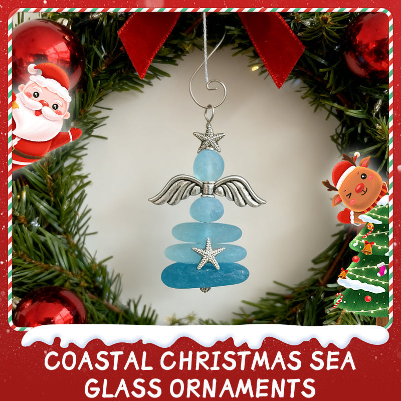🌊Weihnachtsornamente aus Treibglas im Küstenstil💙