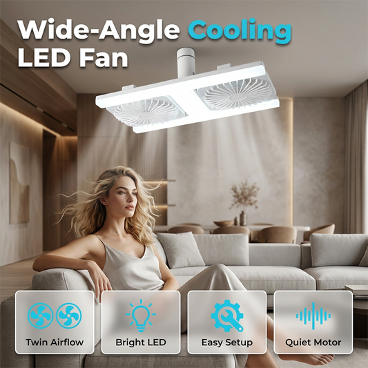 💡 NUR FÜR BEGRENZTE ZEIT: 50 % RABATT! ✨ 2-in-1-LED-Deckenventilator mit Beleuchtung – doppelte Kühlwirkung, extrem hell, werkzeuglose Montage 🌀