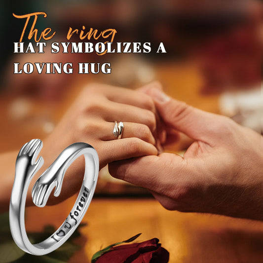 Der Ring, der eine liebevolle Umarmung symbolisiert