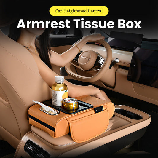 4-in-1-Taschentuchbox für die erhöhte Mittelarmlehne des Autos