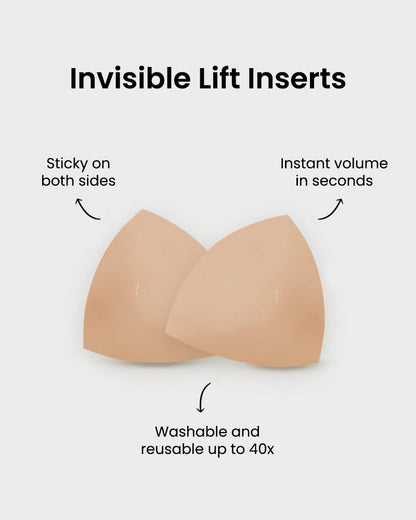 🔥BLITZVERKAUF🔥Unsichtbare Lift-Einsätze | Doppelseitig klebender BH-Lifter für sofortigen Boost