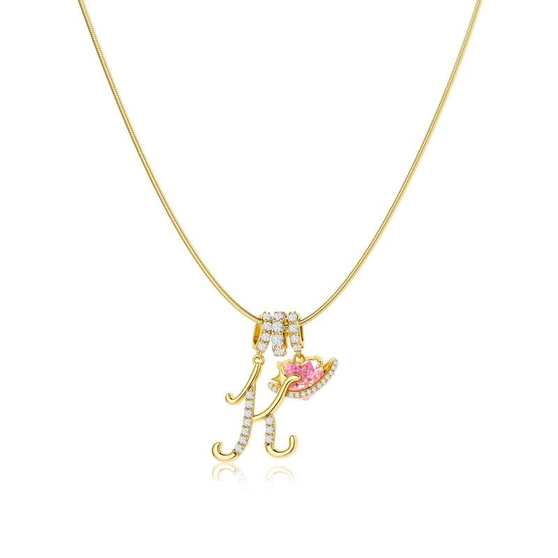 💖Letzter Tag 50 % Rabatt✨3-lagige Anhänger-Halsketten mit Initialen A-Z