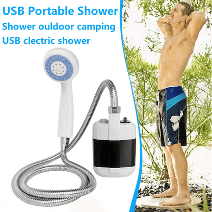 🚿 Bleiben Sie draußen frisch – Tragbare Campingdusche mit einstellbarem Durchfluss – Für eine einfache und bequeme Reinigung im Freien!