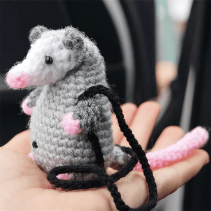 🔥 LETZTER TAG 49 % RABATT – Possum-Autoanhänger (100 % handgestrickt