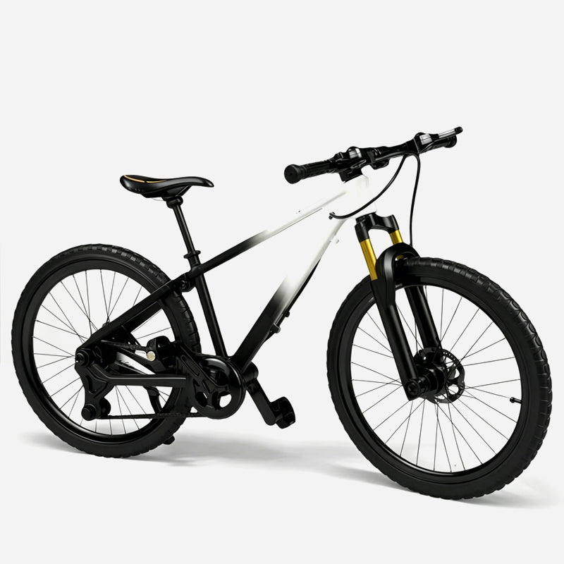 Sammlerstück: Mountainbike-Modell aus Metalllegierung mit Vorder- und Hinterradfederung