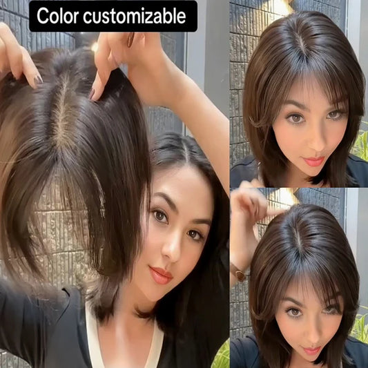 One Piece Natural Parting Wig