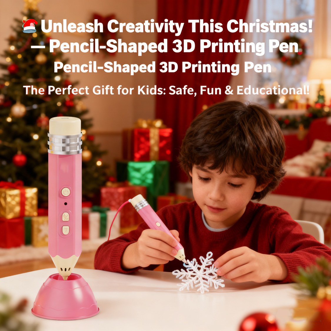 3D-Druckstift in Bleistiftform – Das ultimative kreative Geschenk für Kinder zu Weihnachten!