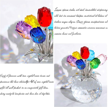 🌈✨ Kristallblumen-Prisma-Vase ✨
