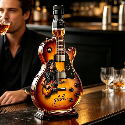 🤘Appetit auf Rock: Vintage Sunburst Gitarrenfigur als Spirituosenflasche🎸✨