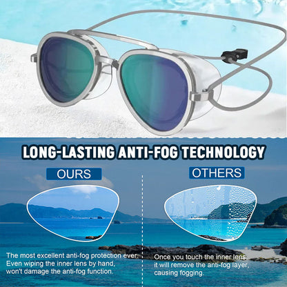 🌊 180° Panorama Anti-Beschlag Schwimmbrille für Erwachsene – Auslaufsicher, Weitwinkel-Sicht, Komfort-Silikon, Schwimmbrille für Training, Pool & Freizeit