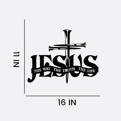 (🎁Letzter Tag 49 % RABATT)🔥Wandkunst mit Jesus- und Kreuz-Design – ⌛Limitierte handgefertigte Serie