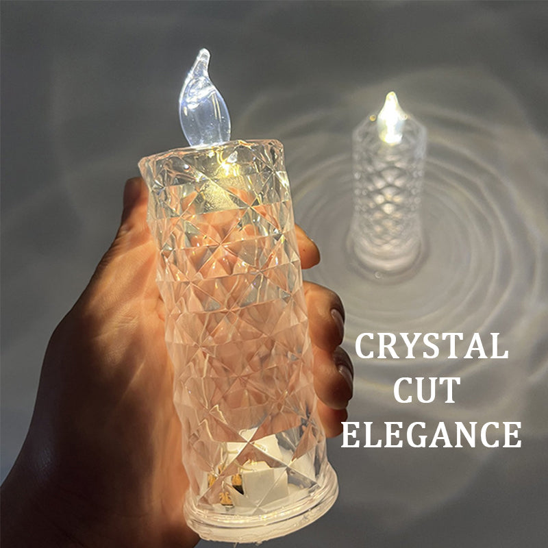 ✨ Crystal Rose Candle Light – Romantisches Leuchten ohne Chaos