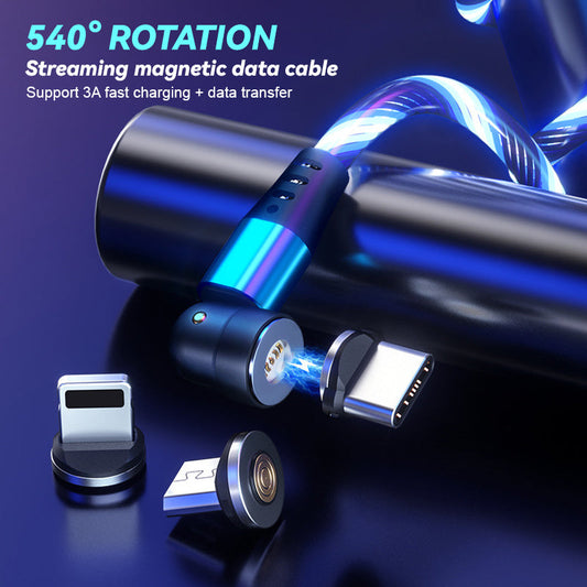 3-in-1 rotierendes magnetisches Streamer-Datenkabel