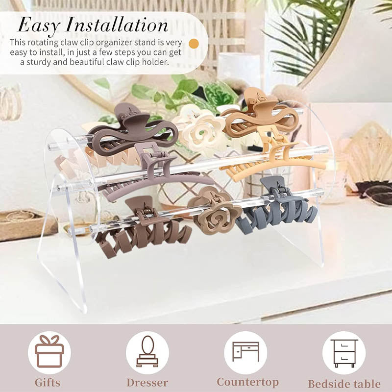 Aufbewahrungsregal aus Acryl für Haaraccessoires