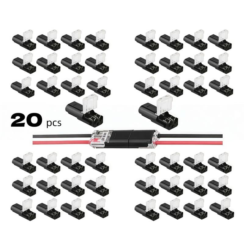 Doppeldraht-Steckverbinder Led-Lichtleisten-Steckverbinder 2 Pi