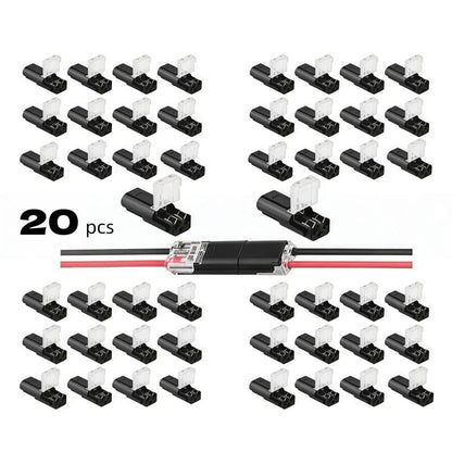 Doppeldraht-Steckverbinder Led-Lichtleisten-Steckverbinder 2 Pi