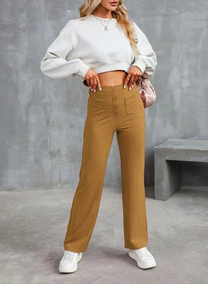 🔥GROSSER VERKAUF-49% RABATT🔥Lässige Damen Stretch-Hose mit hoher Taille