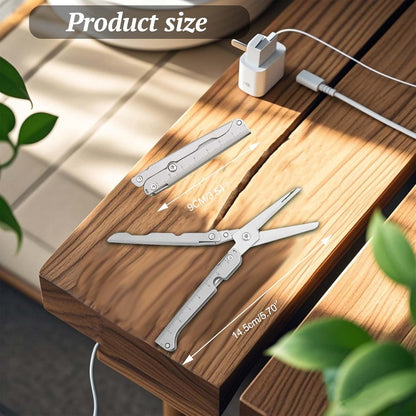 ✂️ 2-in-1 Faltbare EDC-Schere mit integriertem Lineal