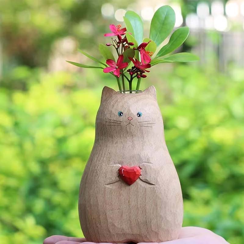 Chonky Cat Vase mit Her