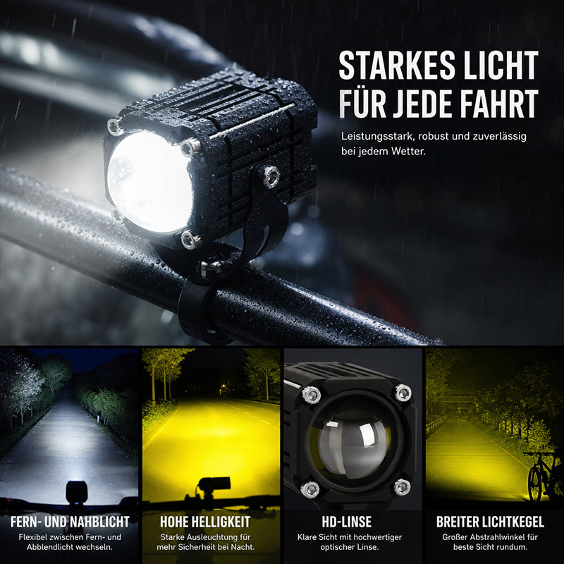 LED Devil Eye Zusatzscheinwerfer Für Motorrad Mit Fern- Und Abblendlicht