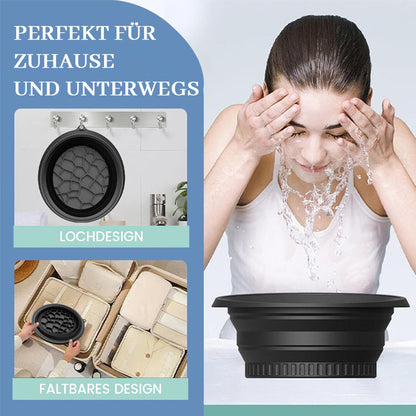 Faltbares Silikonwaschbecken