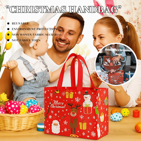 🎄 Yuletide Carry – Große wiederverwendbare Weihnachtsgeschenktasche 🛍️