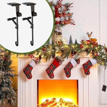 🎄 2-in-1-Kaminstrumpf und Girlandenaufhänger – Kein Bohren, kein Dreck